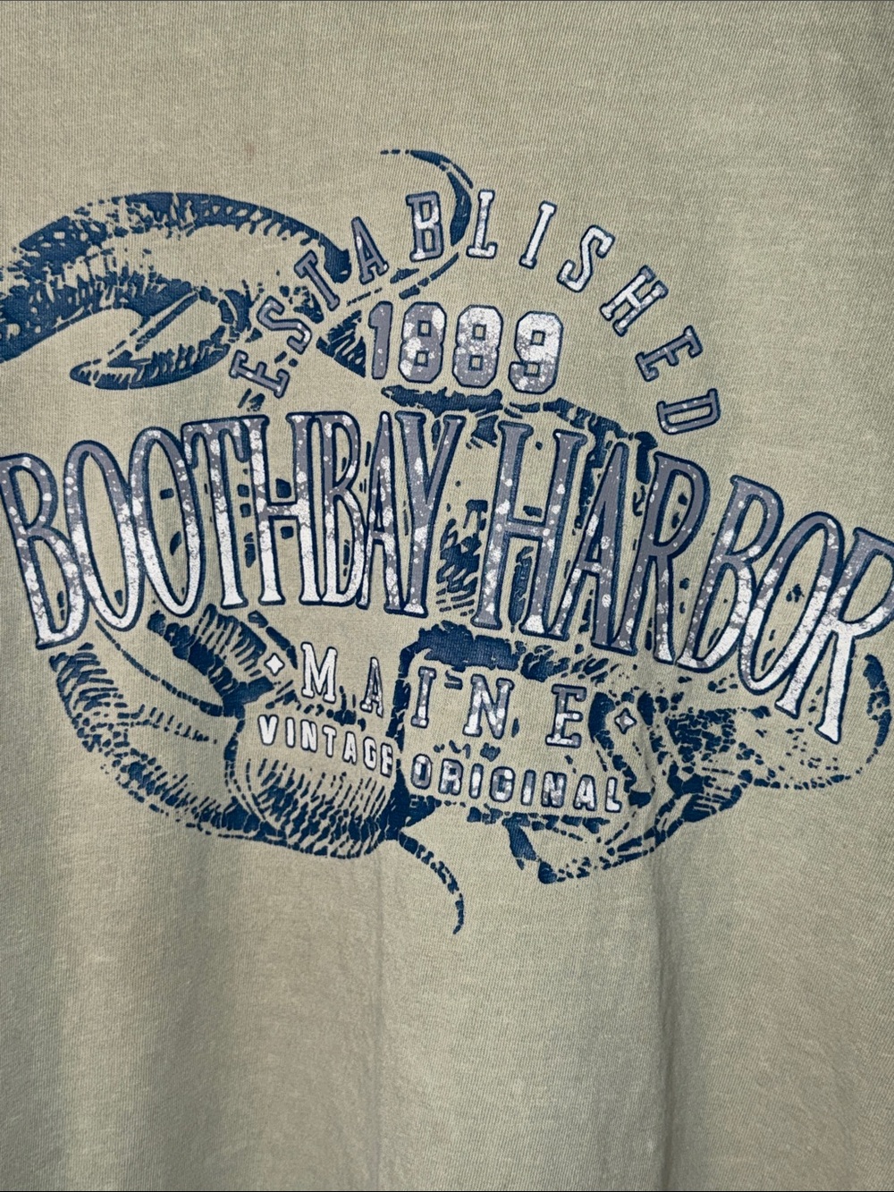 Boothbay Harbor MAINE Vintage Original Established 1889 Souvenir T-Shirt Sz 2XL - Picture 2 of 4